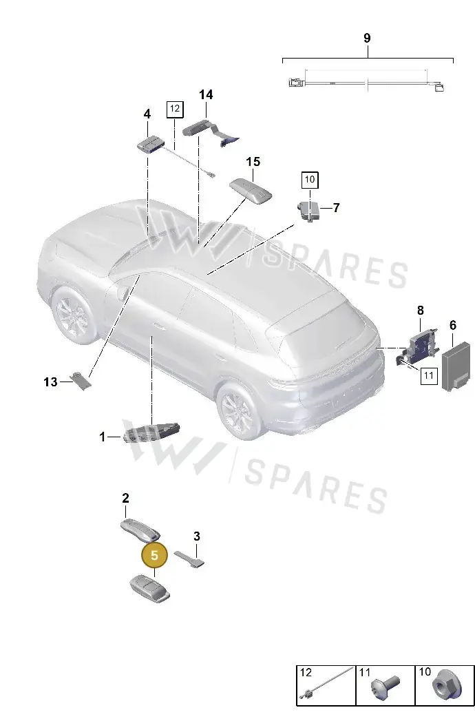 9Y0963511C — Porsche Cayenne Coupe (2023-2023) diagram p60901400, position 5