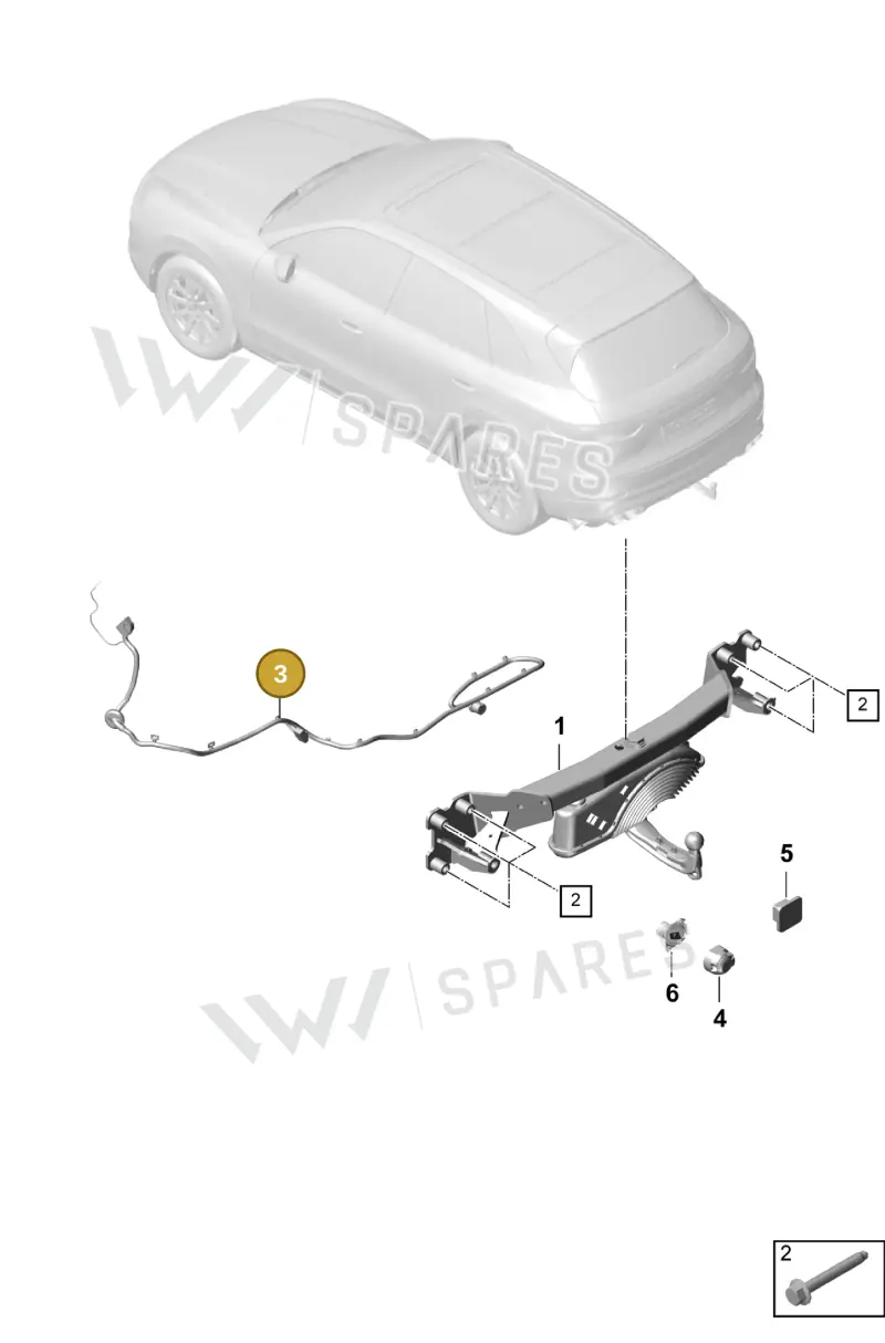 9Y0971124B — Porsche Cayenne (2017-2023) diagram p51002000, position 3