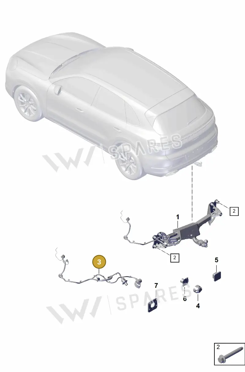 9Y0971124B — Porsche Cayenne Coupe (2023-2023) diagram p60002000, position 3