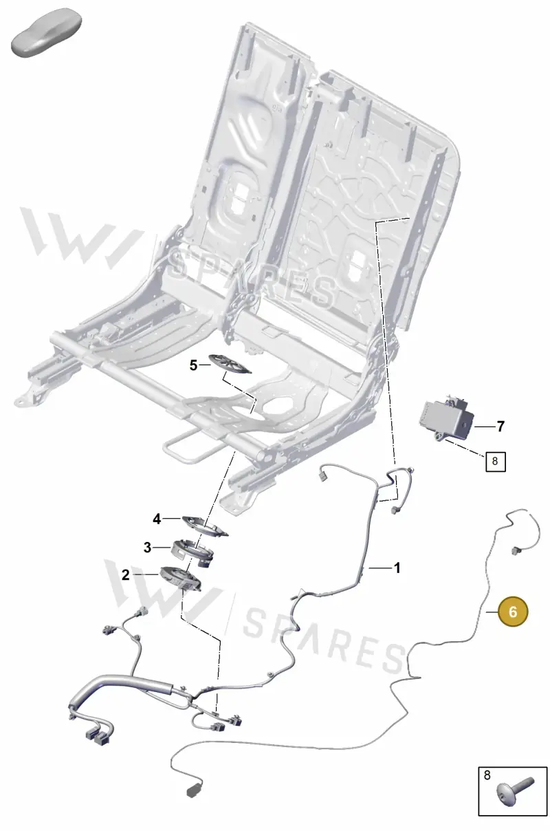 9Y0971582A — Porsche Cayenne Coupe (2023-2023) diagram p60818500, position 6