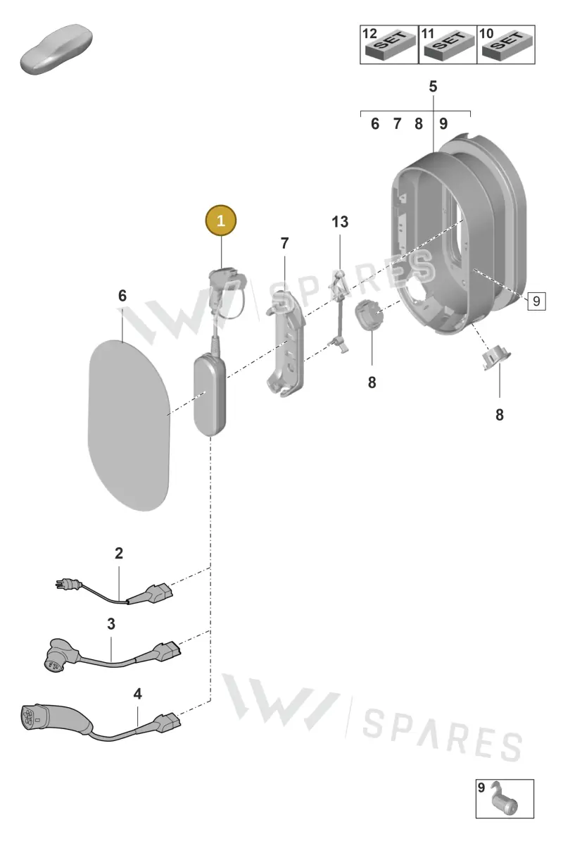 9Y0971675BC — Porsche Panamera (2020-2023) diagram p58901050, position 1
