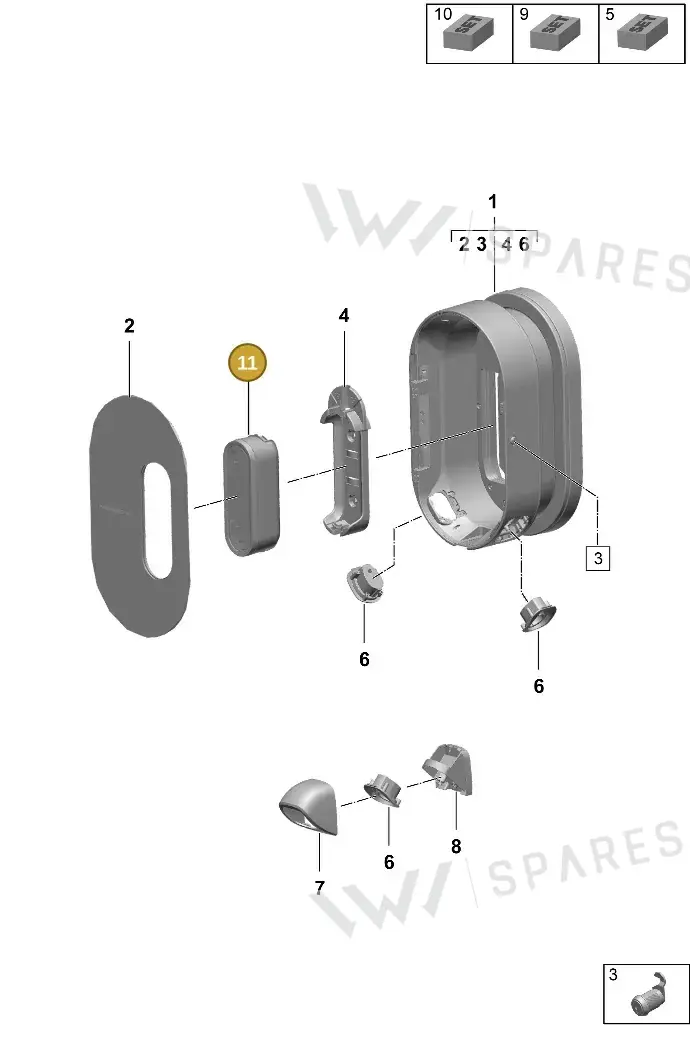9Y0971675DH — Porsche Taycan Sport Turismo (2023-2025) diagram p64920000, position 11