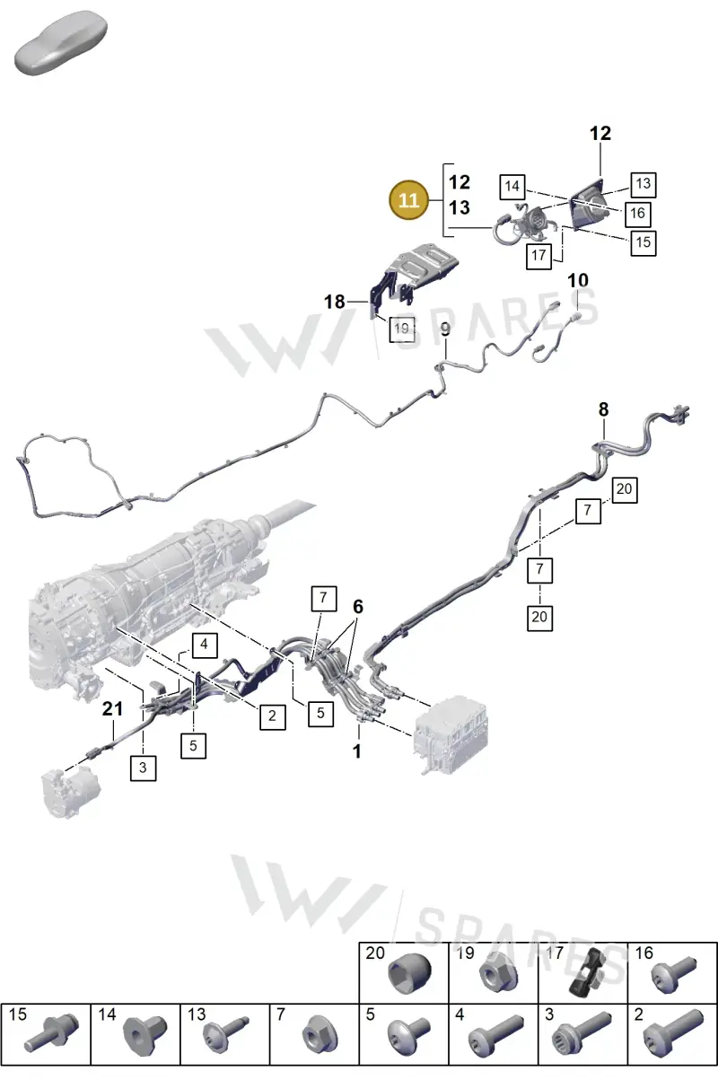 9Y0971676N — Porsche Cayenne Coupe (2023-2023) diagram p60904000, position 11
