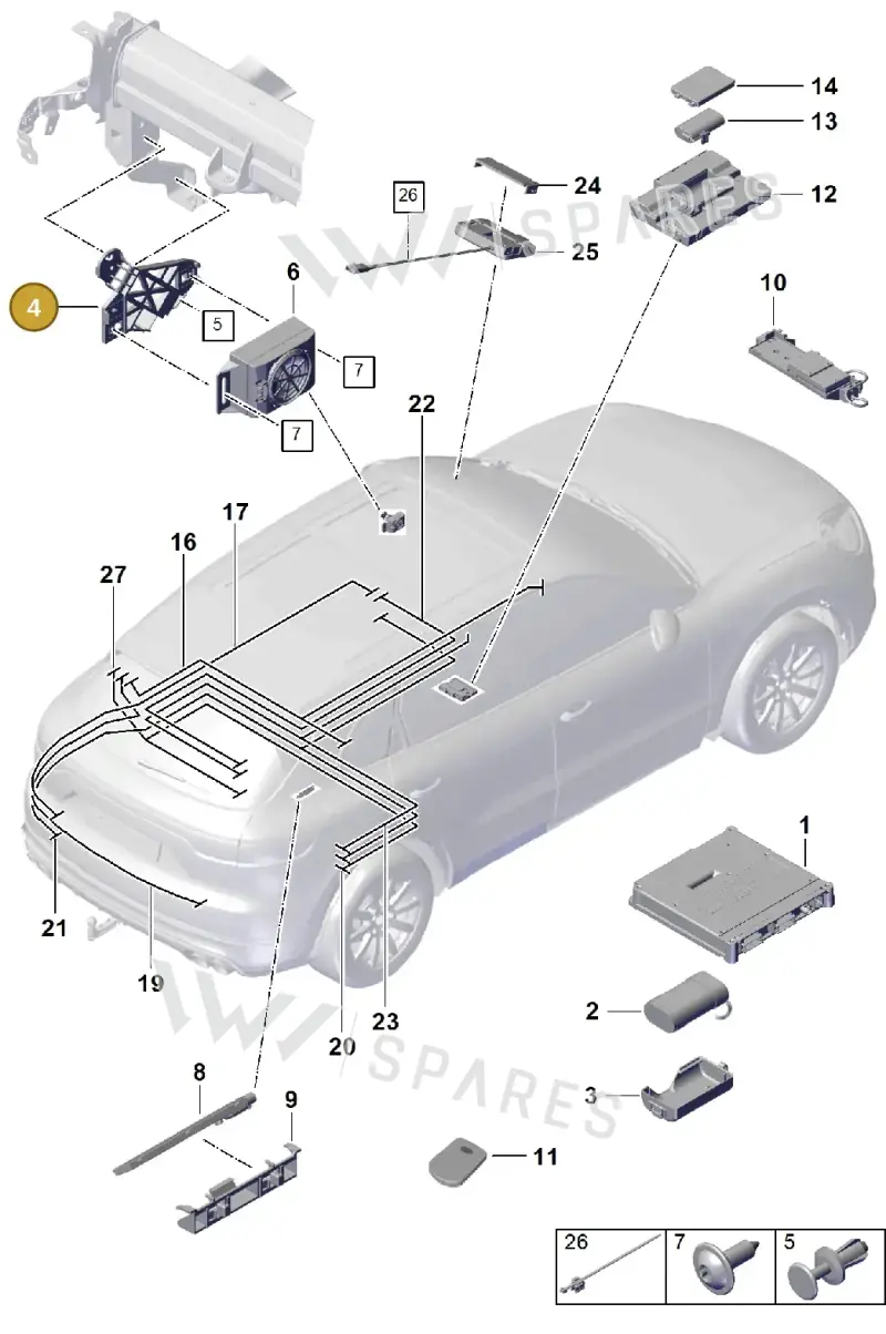 9Y1035210 — Porsche Cayenne (2017-2023) diagram p51911024, position 4