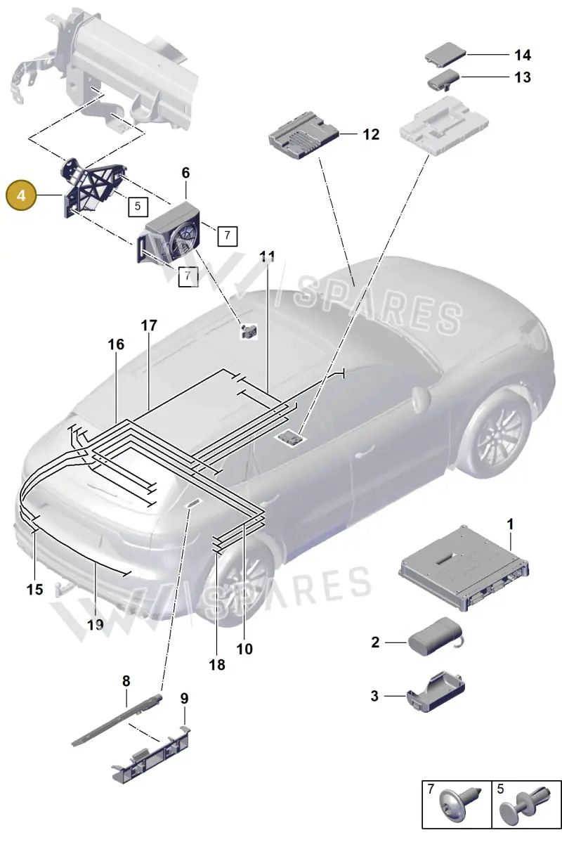 9Y1035210 — Porsche Cayenne Coupe (2023-2023) diagram p60901500, position 4