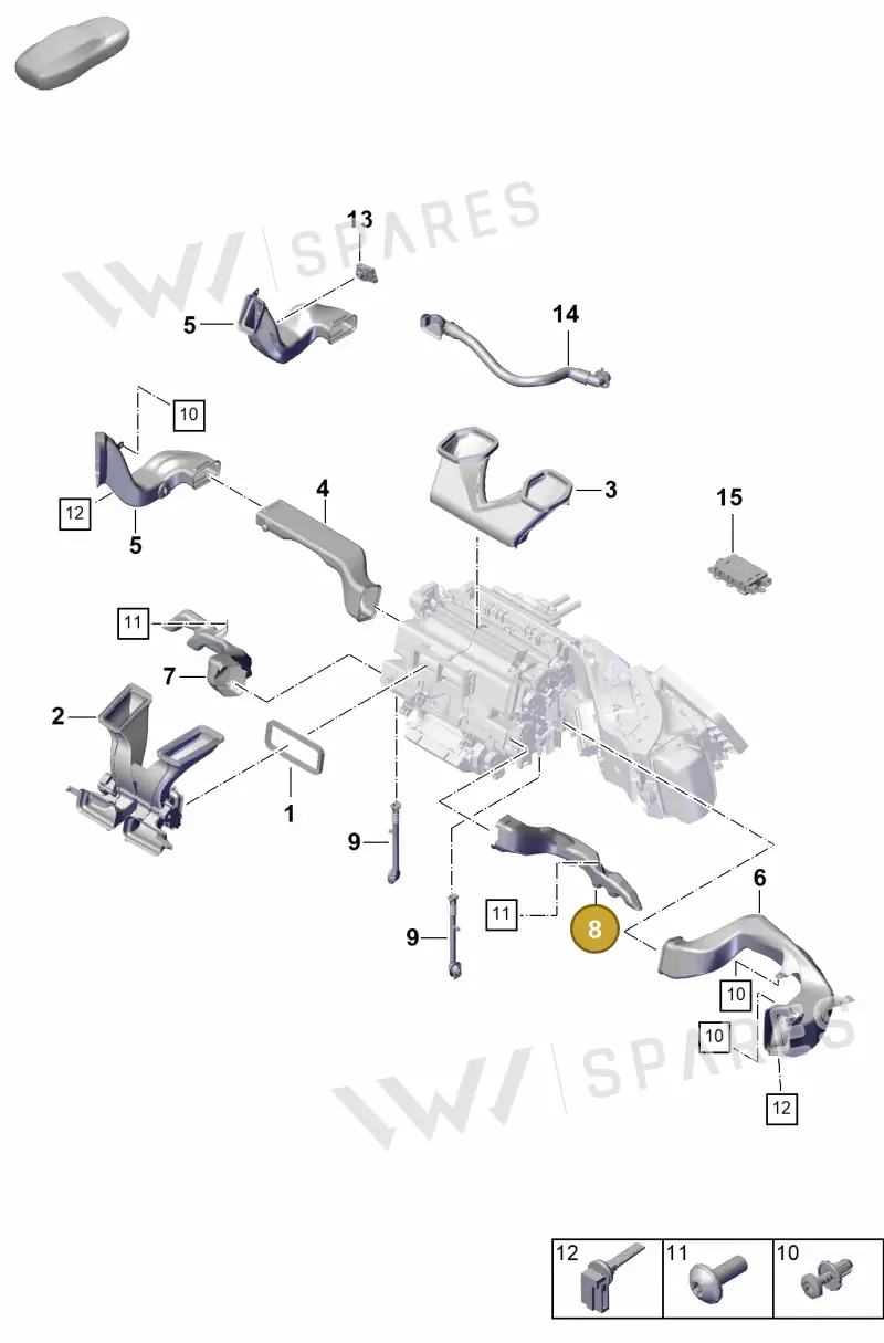 9Y1819152 — Porsche Cayenne Coupe (2023-2023) diagram p60000002, position 8