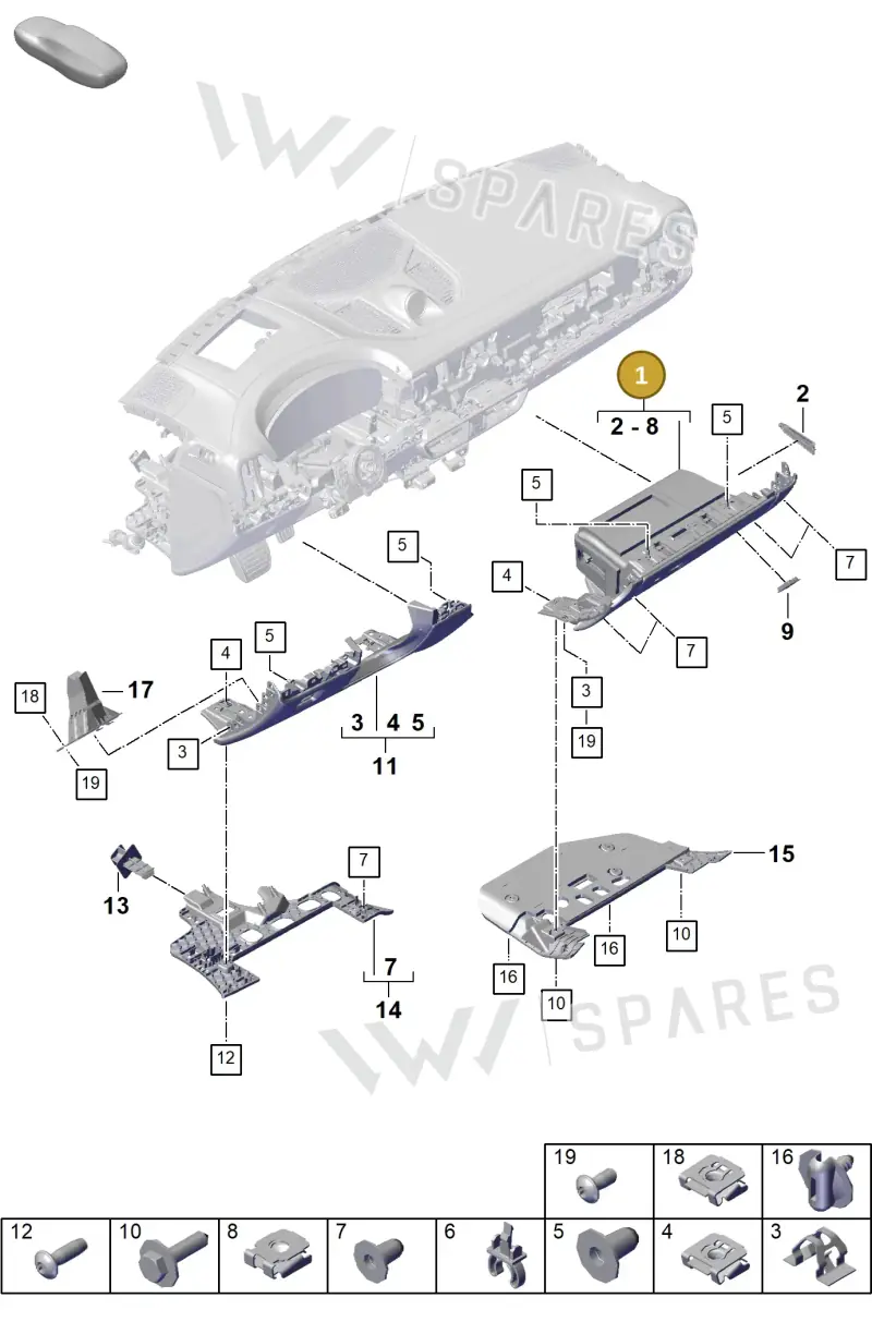 9Y1857093JOT5 — Porsche Cayenne Coupe (2023-2023) diagram p60809100, position 1