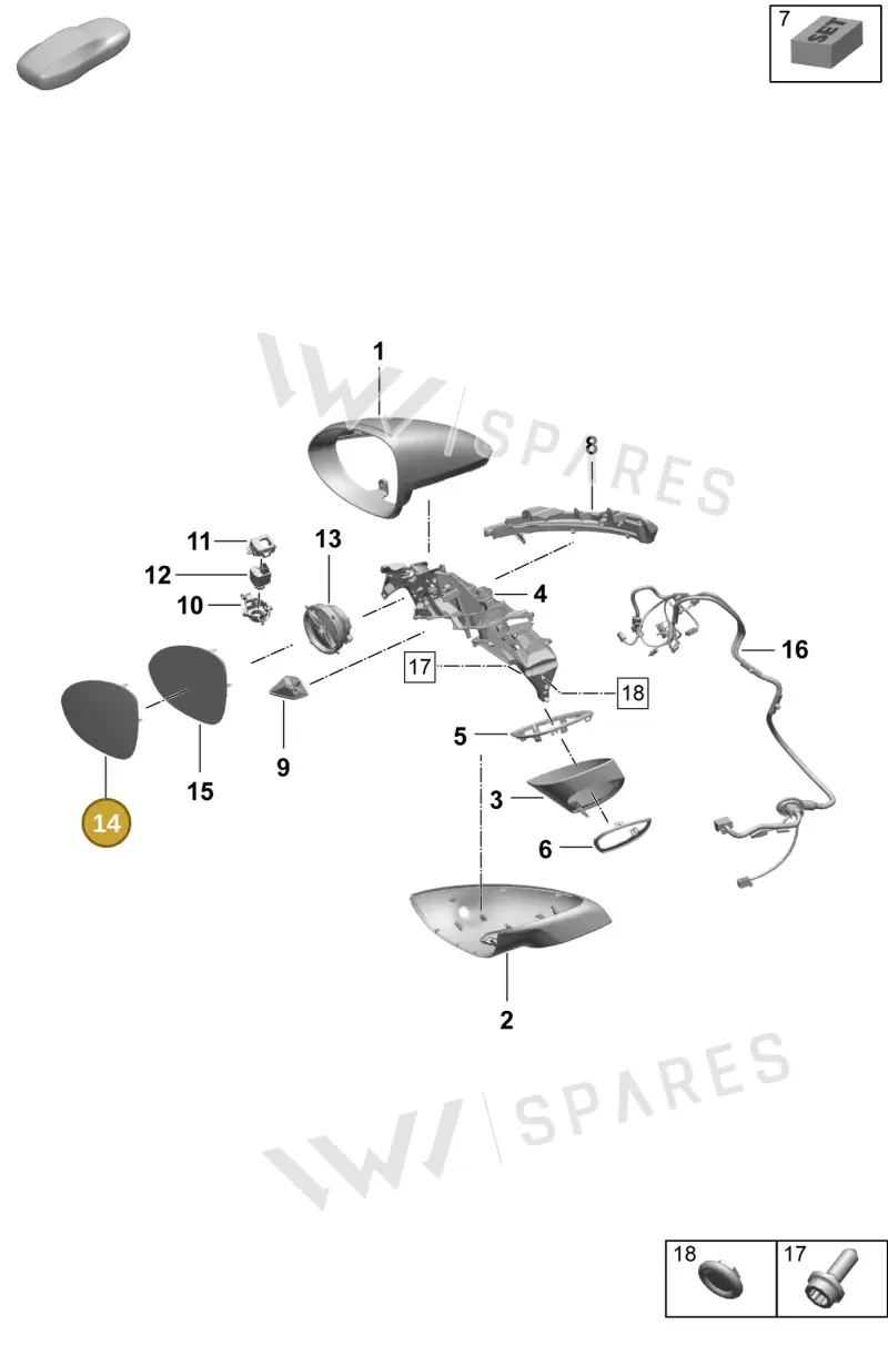 9Y1857521J — Porsche Macan 4 (2024-) diagram p61809500, position 14