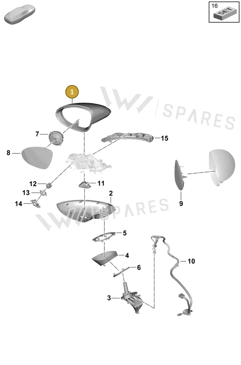 9Y1857528CG2X — Porsche Cayenne Coupe (2023-2023) diagram p60809500, position 1