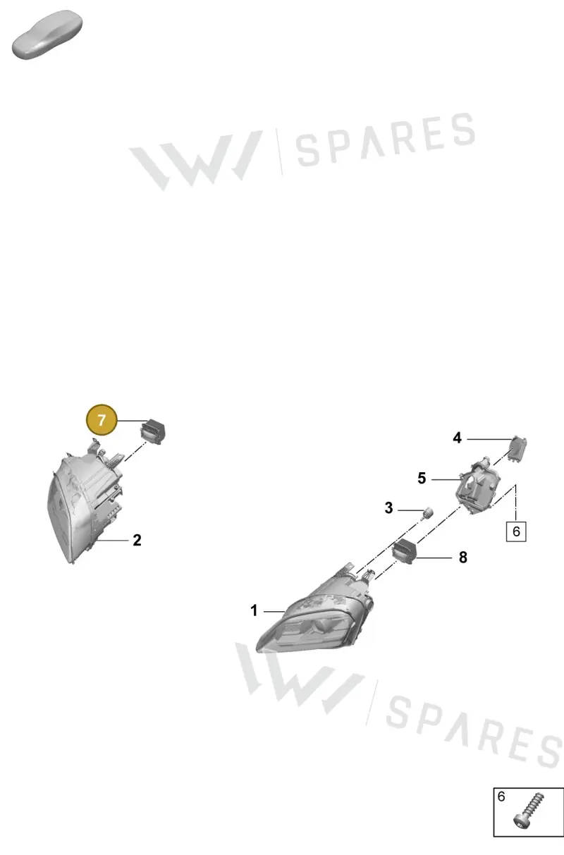 9Y1941665 — Porsche Taycan Sport Turismo (2023-2025) diagram p64908000, position 7