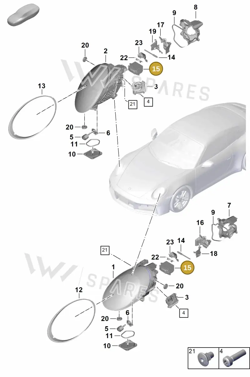 9Y1941665 — Porsche 911 (2024-2025) diagram p63908000, position 15
