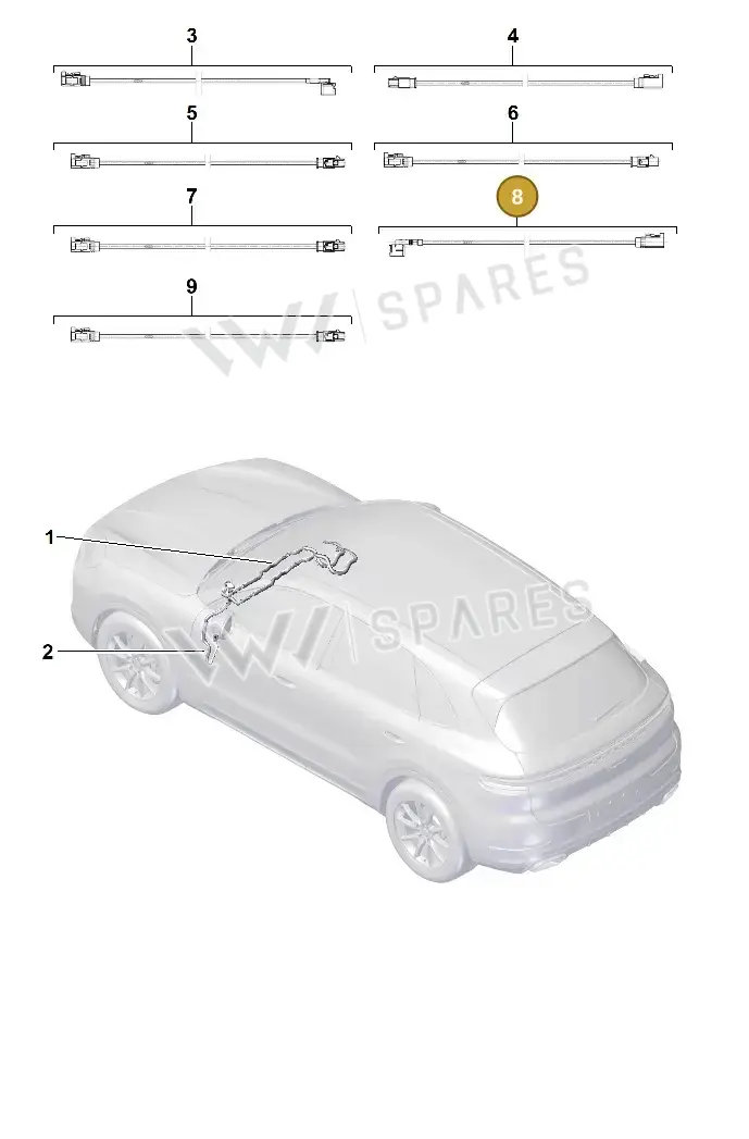 9Y1971086AF — Porsche Cayenne Coupe (2023-2023) diagram p60912400, position 8