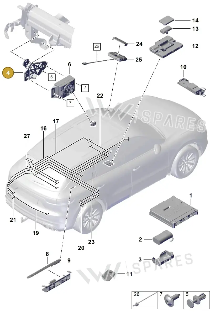 9Y2035210 — Porsche Cayenne (2017-2023) diagram p51911024, position 4