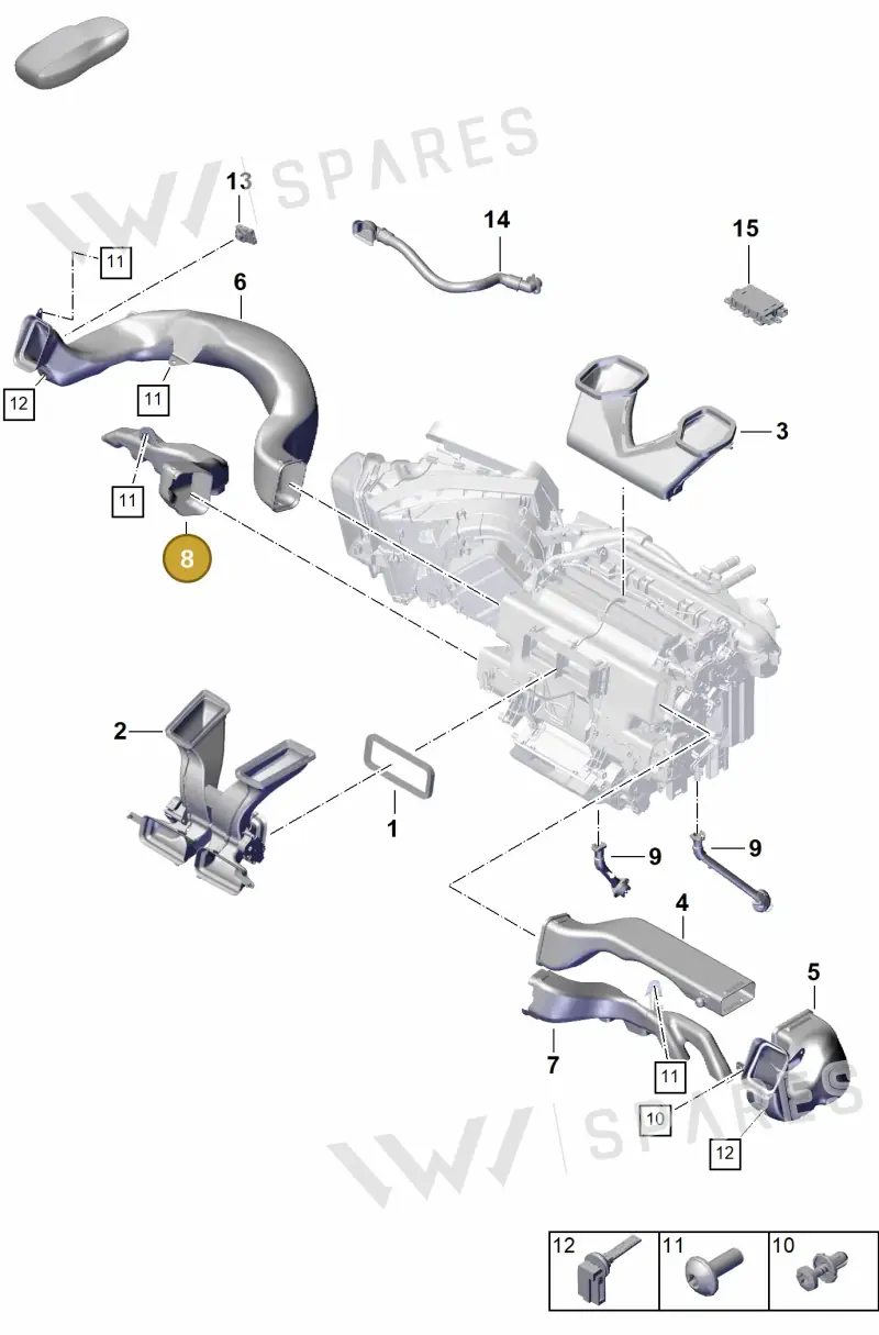 9Y2819151 — Porsche Cayenne Coupe (2023-2023) diagram p60814151, position 8