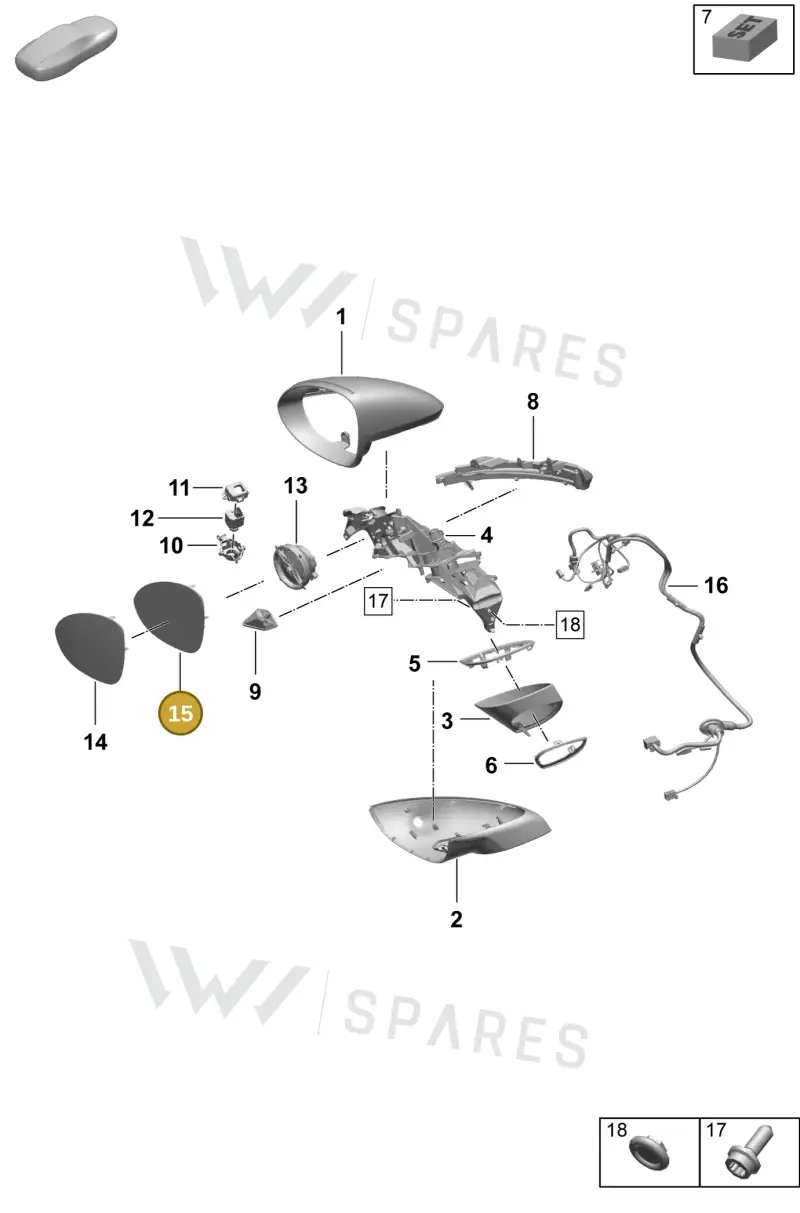 9Y2857522D — Porsche Macan (2024-2024) diagram p61809500, position 15