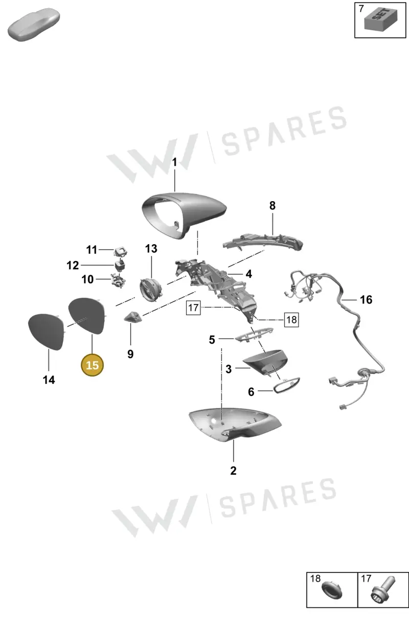 9Y2857522 — Porsche Macan (2024-2024) diagram p61809500, position 15