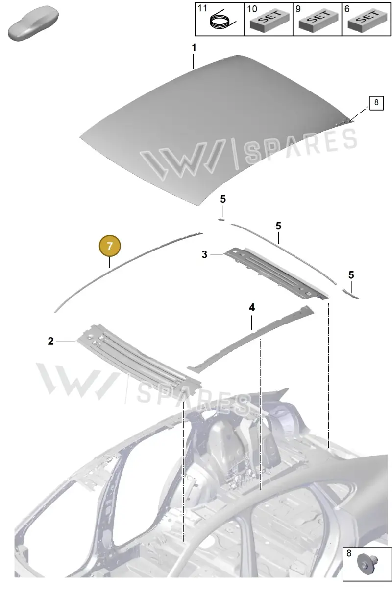 9Y3817668B — Porsche Cayenne Coupe (2023-2023) diagram p60801460, position 7