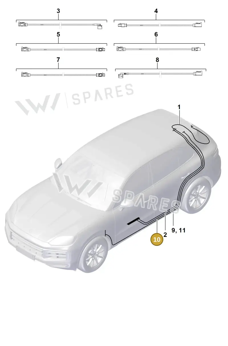 9Y3971298E — Porsche Cayenne Coupe (2023-2023) diagram p60912300, position 10