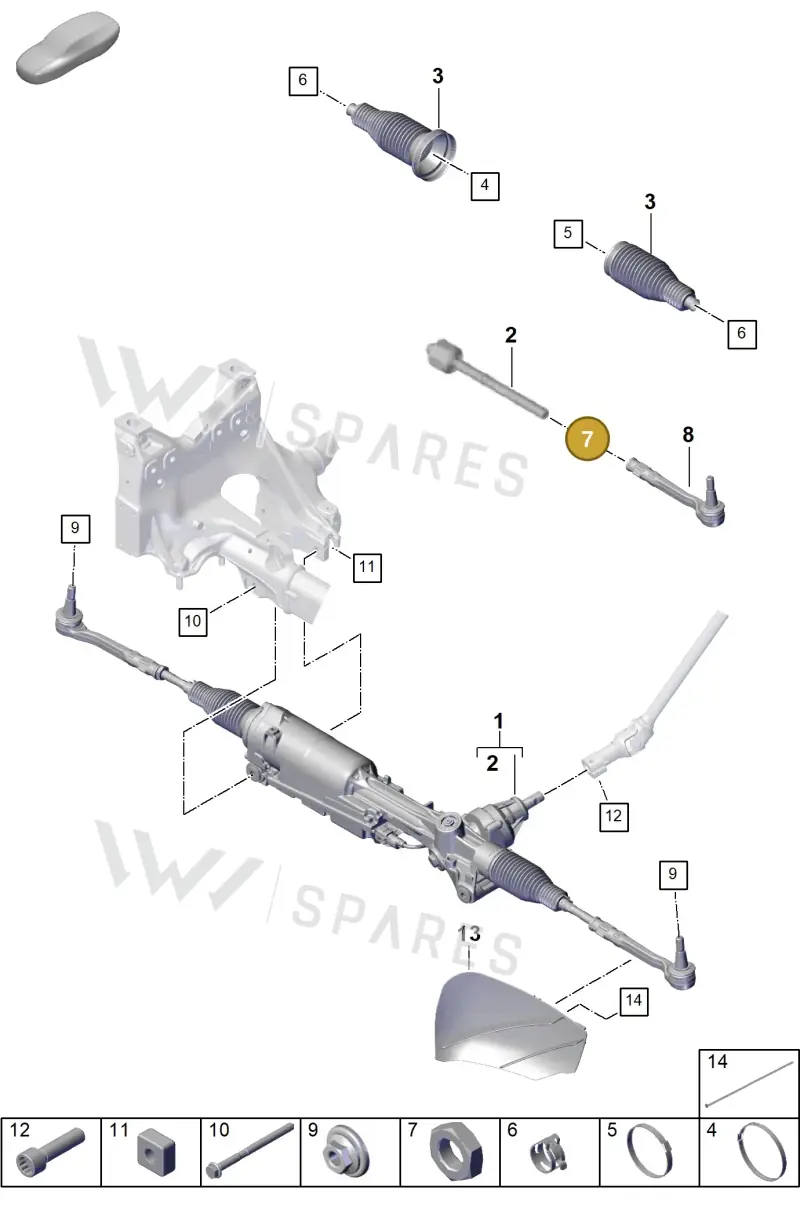 N01116417 — Porsche Cayenne Hybrid Coupe (2023-) diagram p60403000, position 7