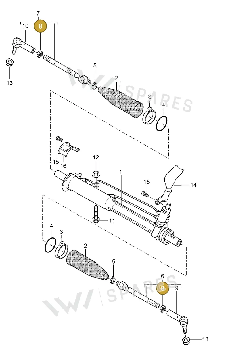 N01116418 — Porsche Cayenne (2002-2006) diagram p24403000, position 8