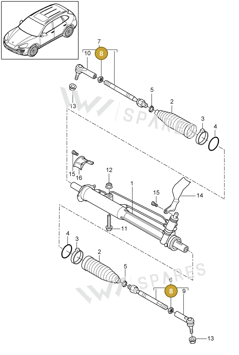 N01116418 — Porsche Cayenne (2010-2018) diagram p37403000, position 8