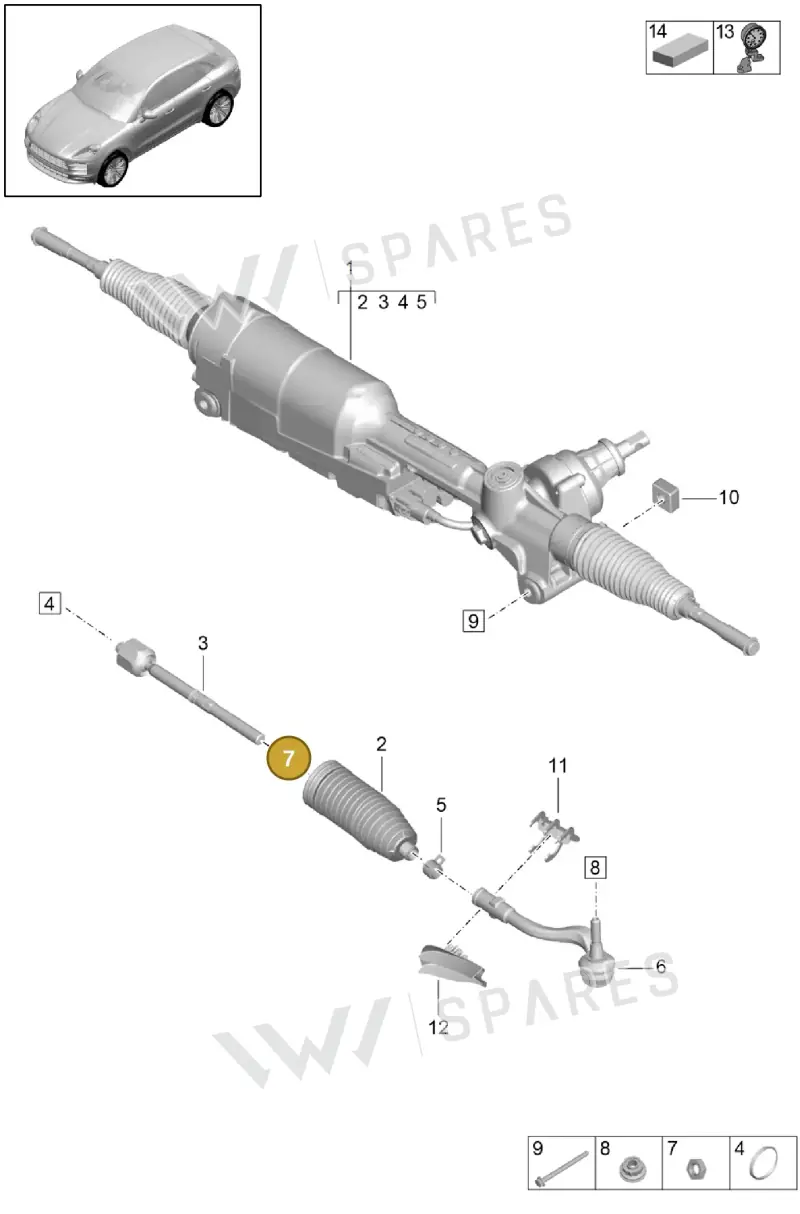N01116418 — Porsche Macan R4 TFSI (2018-) diagram p52403000, position 7