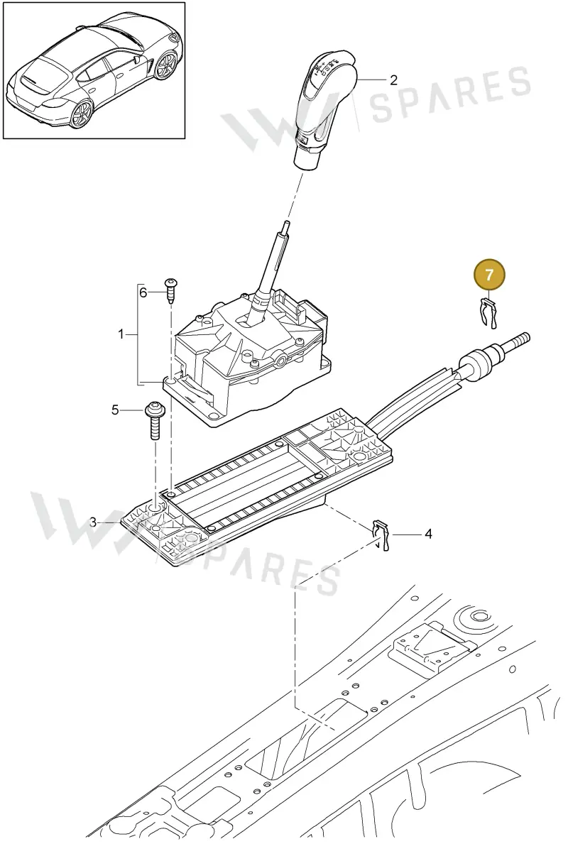 N0123225 — Porsche Panamera (2009-2016) diagram p35701005, position 7