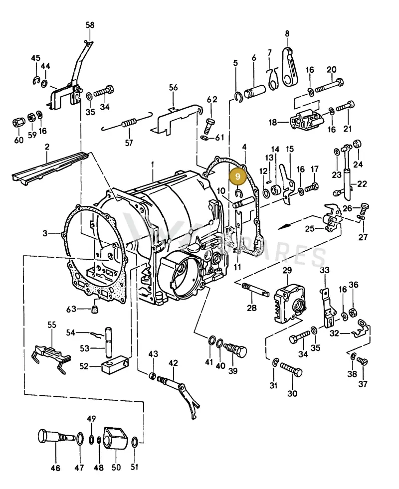 N0124391 — Porsche 928 Coupe (1979-1982) diagram p03308005, position 9
