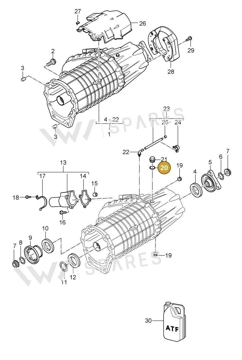 N0138165 — Porsche Cayenne (2007-2010) diagram p31305015, position 20