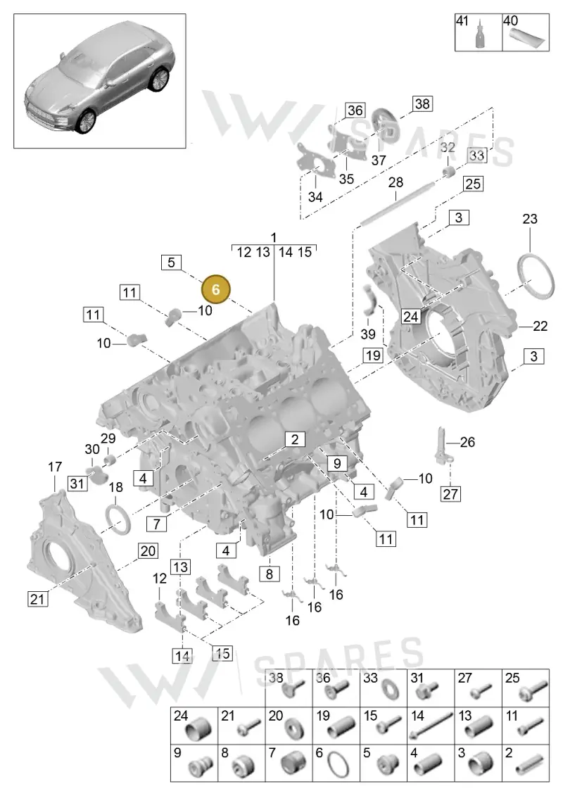 N0138272 — Porsche Macan R4 TFSI (2018-) diagram p52000003, position 6
