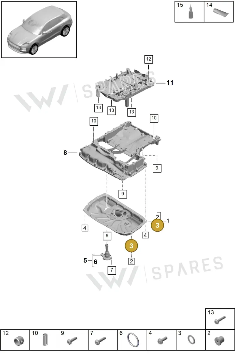 N0138498 — Porsche Macan R4 TFSI (2018-) diagram p52104050, position 3
