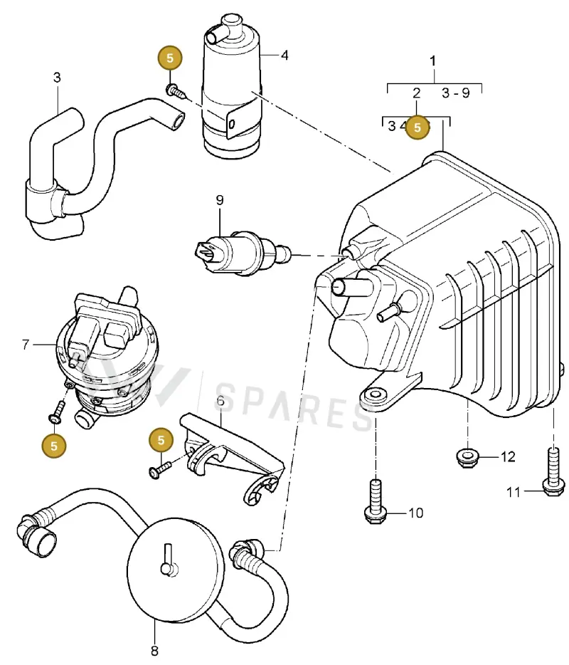 N0139685 — Porsche Cayenne (2002-2006) diagram p24201020, position 5