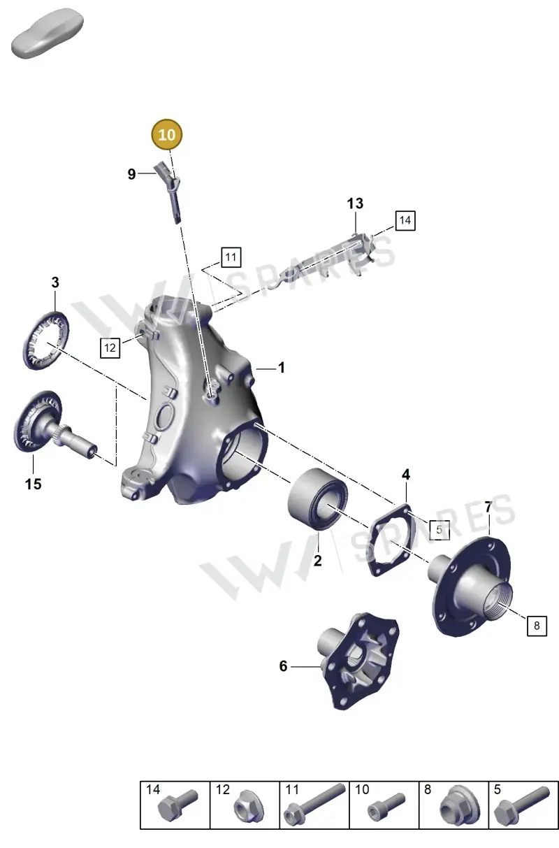 N01474011 — Porsche 992 Sport Classic (2020-) diagram p57401005, position 10