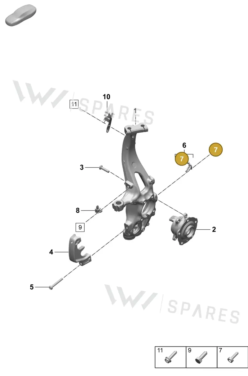 N01474011 — Porsche Macan 4 (2024-) diagram p61401020, position 7