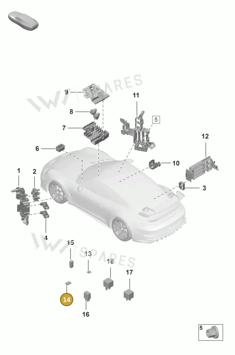 N01713114 — Porsche GT3 RS (2021-) diagram p59902000, position 14
