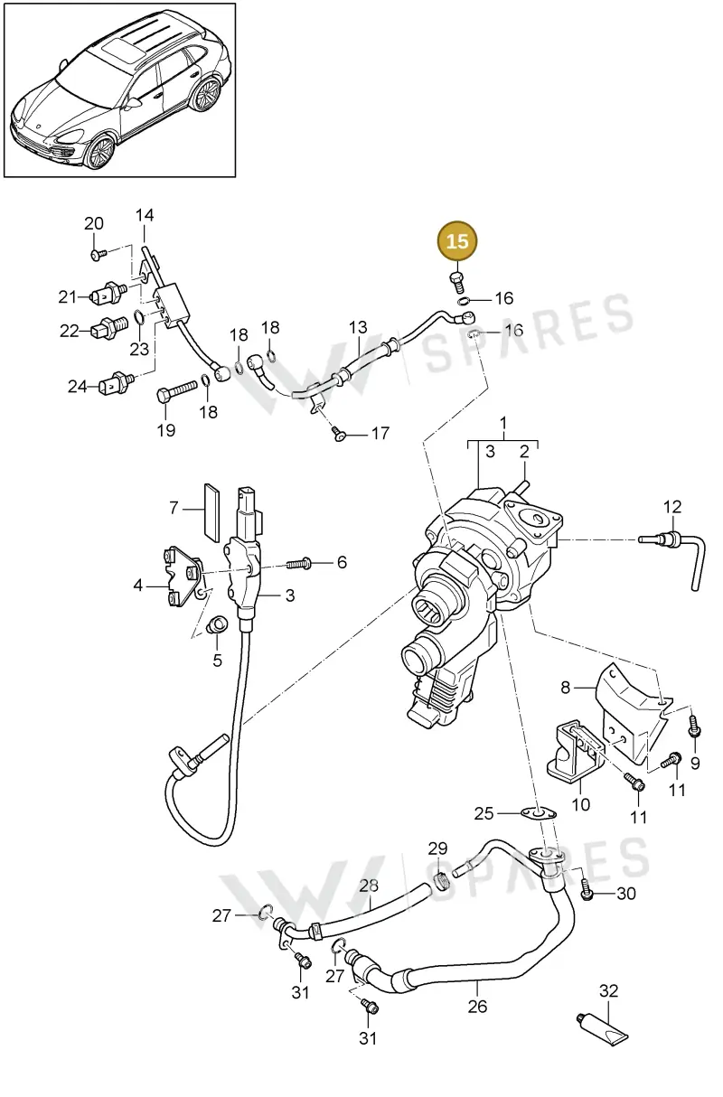 N0210756 — Porsche Cayenne (2010-2018) diagram p37202085, position 15