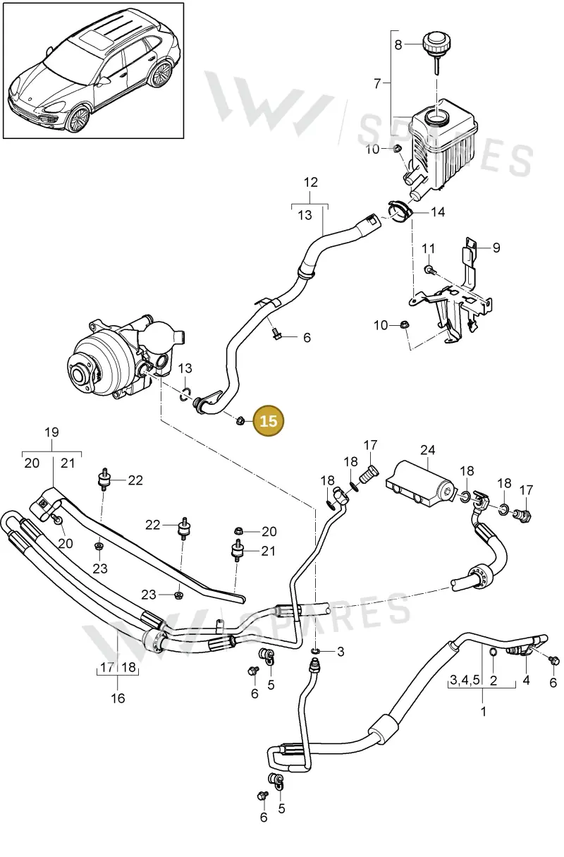 N02214812 — Porsche Cayenne (2010-2018) diagram p37402030, position 15