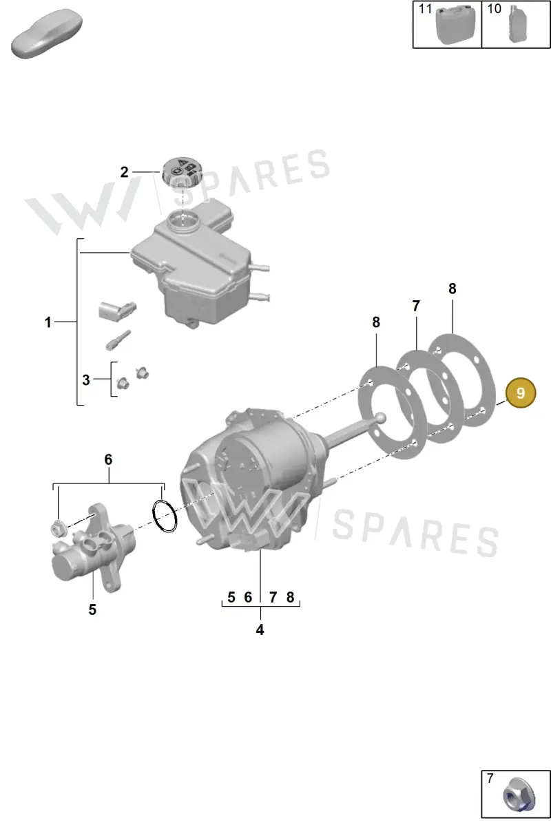 N02300314 — Porsche 992 Carrera Coupe (2024-) diagram p57604000, position 9