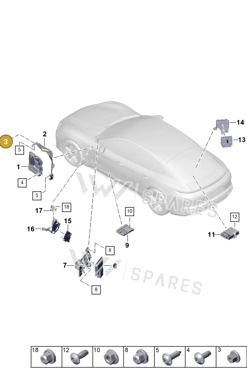 N10015101 — Porsche Panamera (2023-) diagram p62901000, position 3