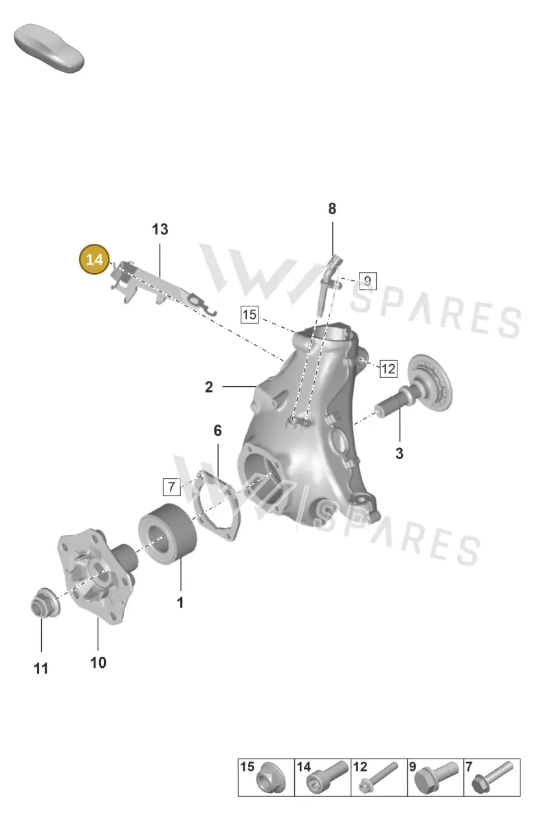 N10082913 — Porsche 992 Carrera 4 GTS (2018-2024) diagram p53401005, position 14
