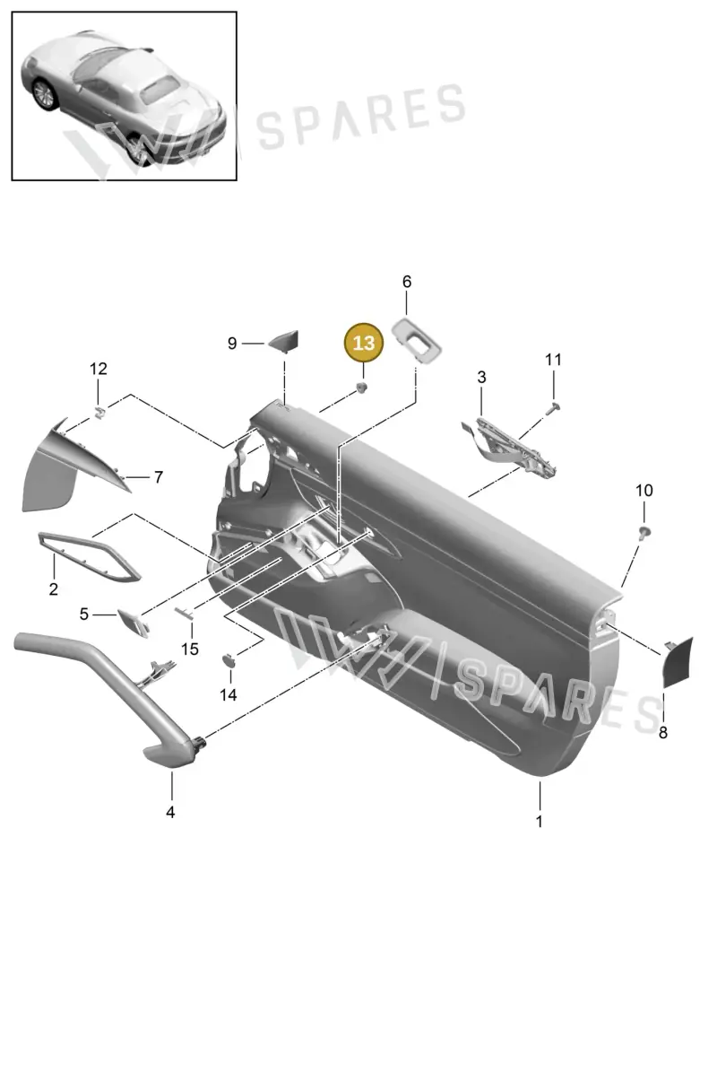 N10118104 — Porsche Boxster (2016-) diagram p48808002, position 13