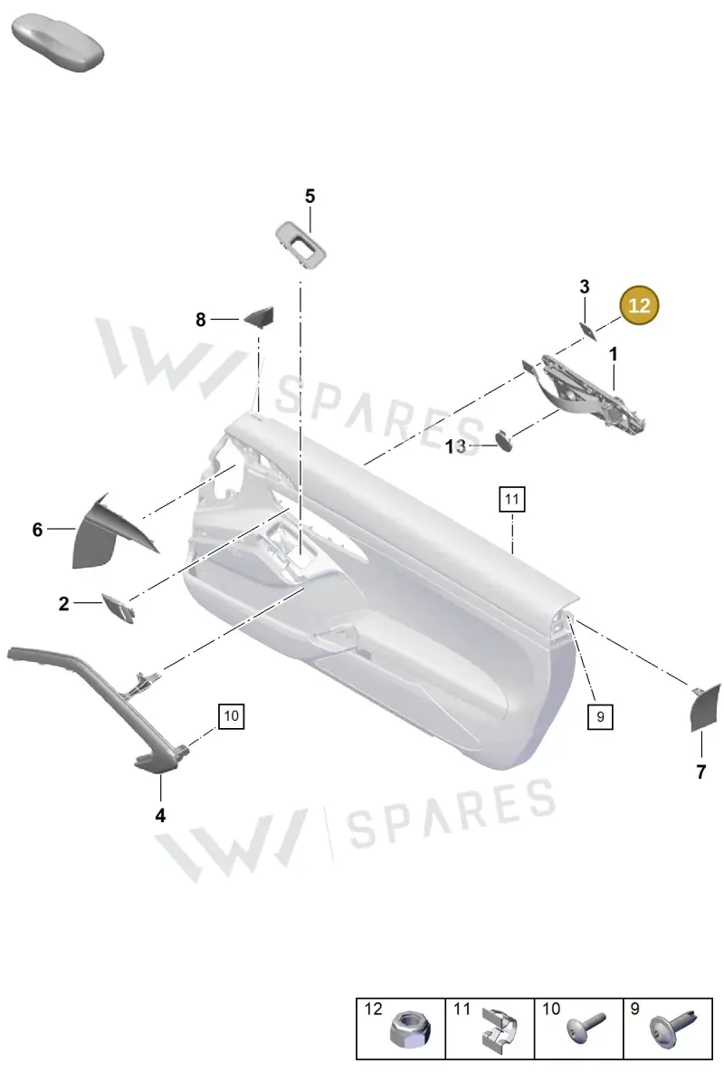 N10118104 — Porsche Boxster Spyder (2019-) diagram p54808100, position 12