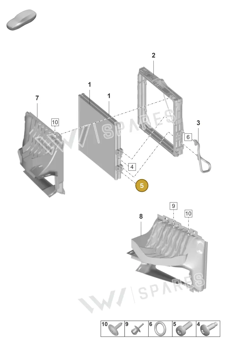 N10124304 — Porsche Taycan Sport Turismo (2023-) diagram p56814100, position 5