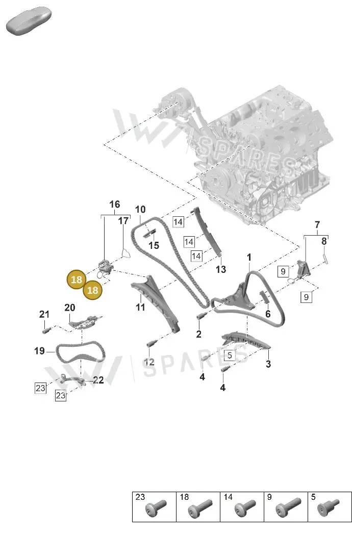 N10124304 — Porsche Panamera (2023-) diagram p58103310, position 18