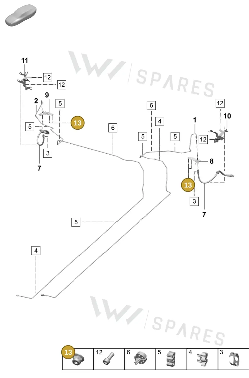 N10205802 — Porsche Macan 4 (2024-) diagram p61604020, position 13