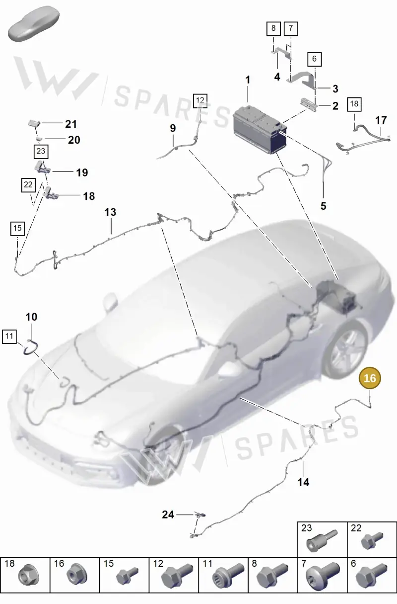 N10205802 — Porsche Panamera (2023-) diagram p62902300, position 16