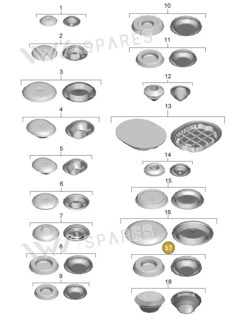 N10226701 — Porsche Cayman GT4 (2019-) diagram p46801002, position 17