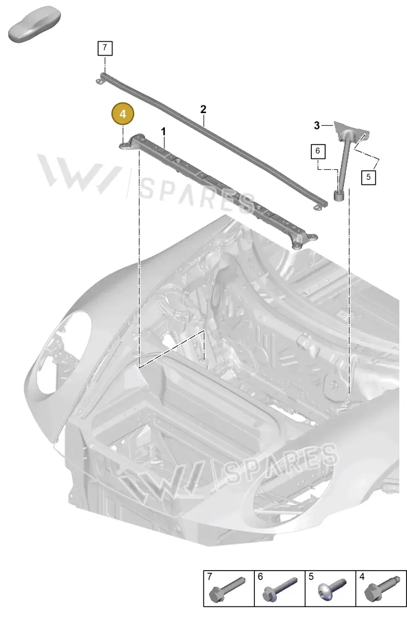 N10240003 — Porsche 992 Carrera Coupe (2024-) diagram p63801150, position 4
