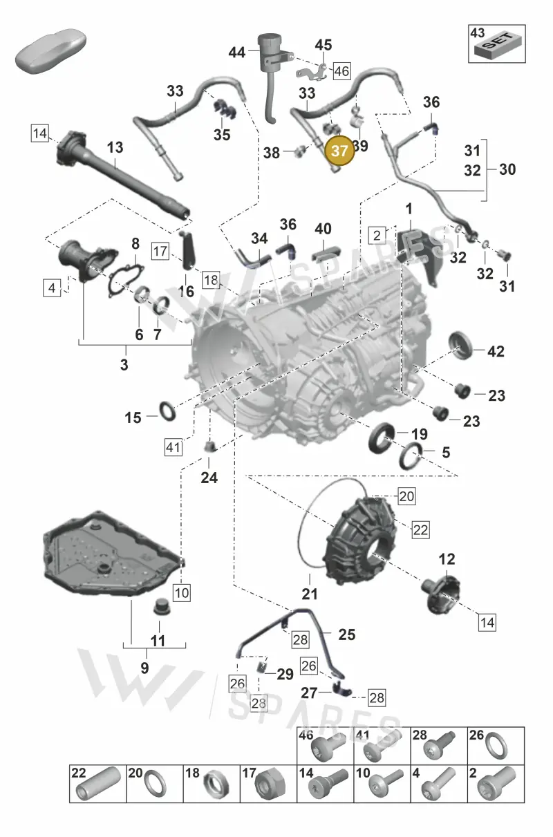 N10262701 — Porsche GT3 RS (2021-) diagram p59302100, position 37