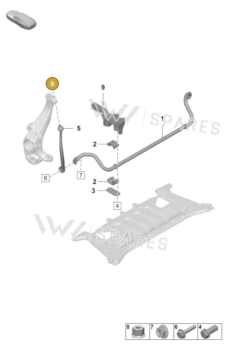 N10272302 — Porsche Taycan Sport Turismo (2023-) diagram p56402110, position 8